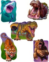 Roar stickers for Peaceable Kingdom by Jeff Crosby