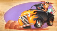 The Rockabilly Goats Gruff written and illustrated by Jeff Crosby for Holiday House