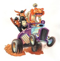 Rockabilly Goats Gruff by Jeff Crosby