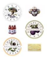 Louise Fili Ltd. logo and package illustration and design