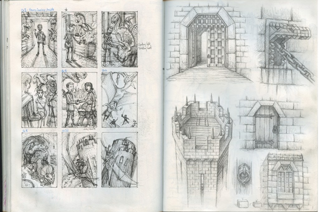 Dinoknights, Sketchbook, Scallywag Press