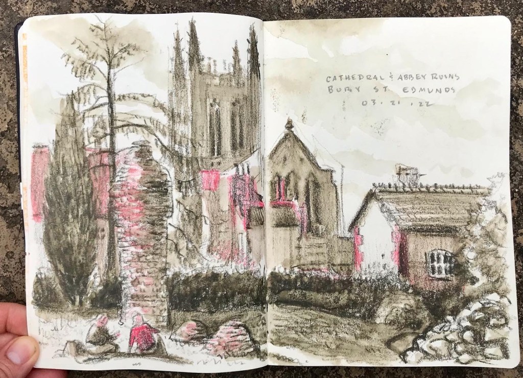Bury St. Edmunds, UK, water soluble crayons