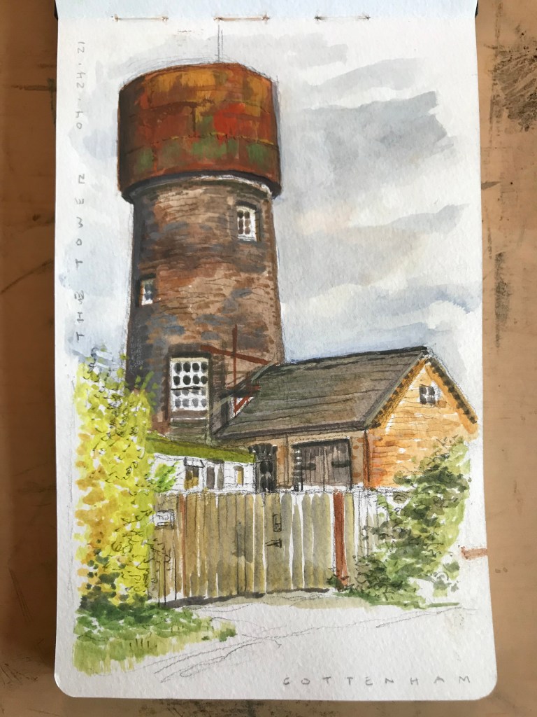 Cottenham, UK, gouache