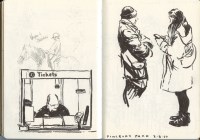 London, UK, brush pen