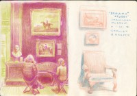 Cambridge, UK, color pencil