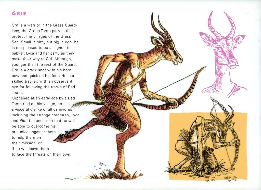 The Rift, character study, ink and digital