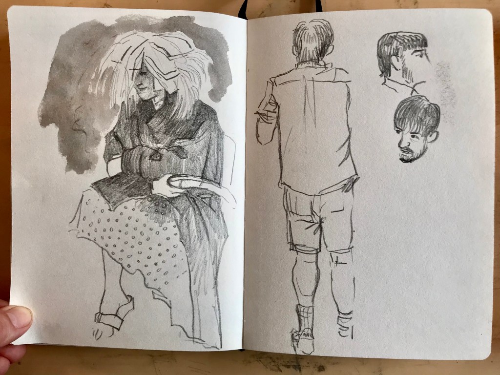Cambridge, UK, pencil and ink wash