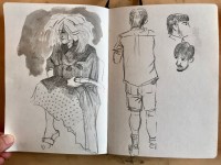 Cambridge, UK, pencil and ink wash