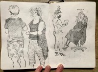 Cambridge, UK, pencil and ink wash