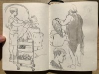 Cambridge, UK, pencil and ink wash