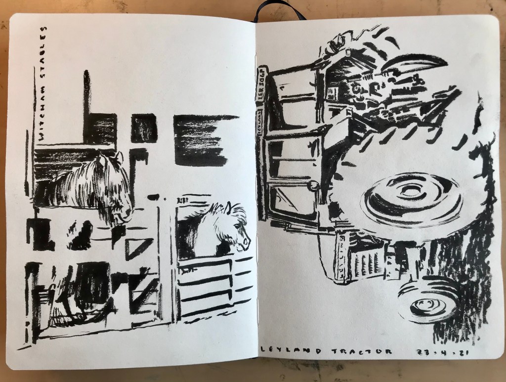Witcham, UK, brush pen